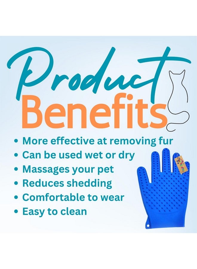 ويستيرن إرا قفازات العناية بالحيوانات الأليفة من 'S Pet Care: حل متقدم للعناية بالكلاب والقطط، أسنان من السيليكون عالي الكثافة لتنظيف فعال، تصميم بخمسة أصابع لتحسين التحكم، مثالية للاستحمام والتدليك - Image 2