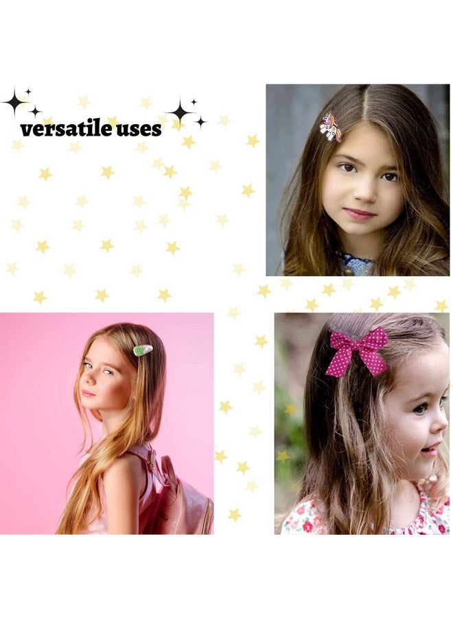 ANNACREATIONS مجموعة مشابك شعر للأطفال من جل السيليكا للبنات الصغار، مشابك شعر متعددة الألوان، 33 قطعة - Image 5