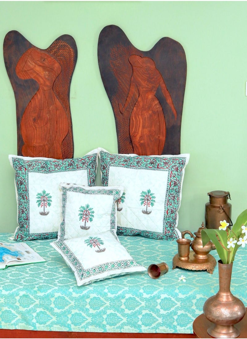 Green Palm Hand Block Printed Premium Cotton Cushion Cover 65 Cm X 65 Cm - pzsku/Z6D02B0D7FAC248CF4D50Z/45/_/1682405468/b9483977-8a60-404c-a292-bc9614eec9fe