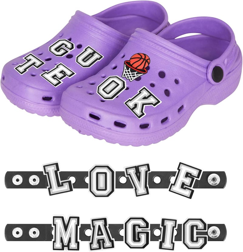 klarako Letters Numbers Shoe Charms, A-Z Letters & 0-9# Numbers Clog Charms DIY Shoes Pins for Boy Girl Teens Men Women and Adults - Image 3