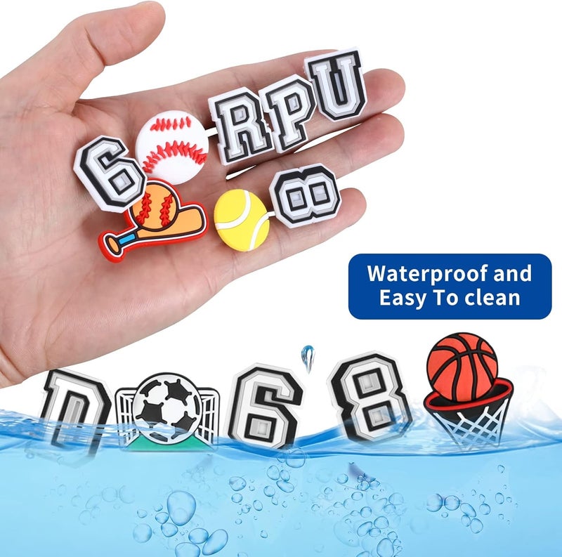 klarako Letters Numbers Shoe Charms, A-Z Letters & 0-9# Numbers Clog Charms DIY Shoes Pins for Boy Girl Teens Men Women and Adults - Image 5