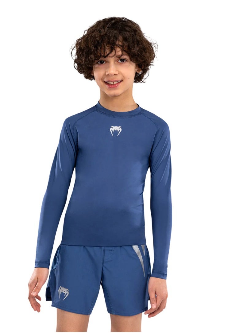 VENUM - VENUM CONTENDER KIDS RASHGUARD LONG SLEEVES ROYAL BLUE - Image 1