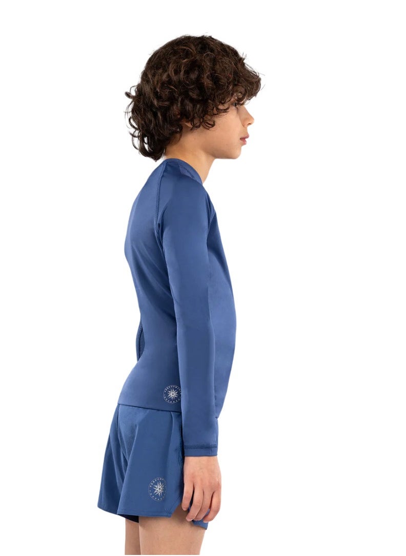 VENUM - VENUM CONTENDER KIDS RASHGUARD LONG SLEEVES ROYAL BLUE - Image 1