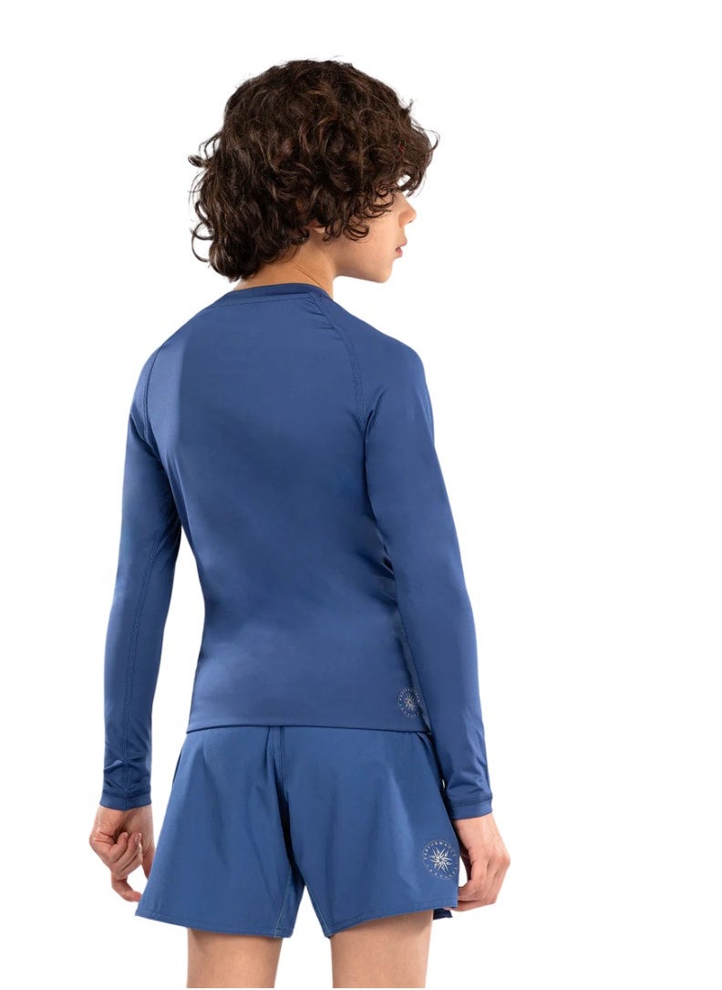 VENUM - VENUM CONTENDER KIDS RASHGUARD LONG SLEEVES ROYAL BLUE - Image 1