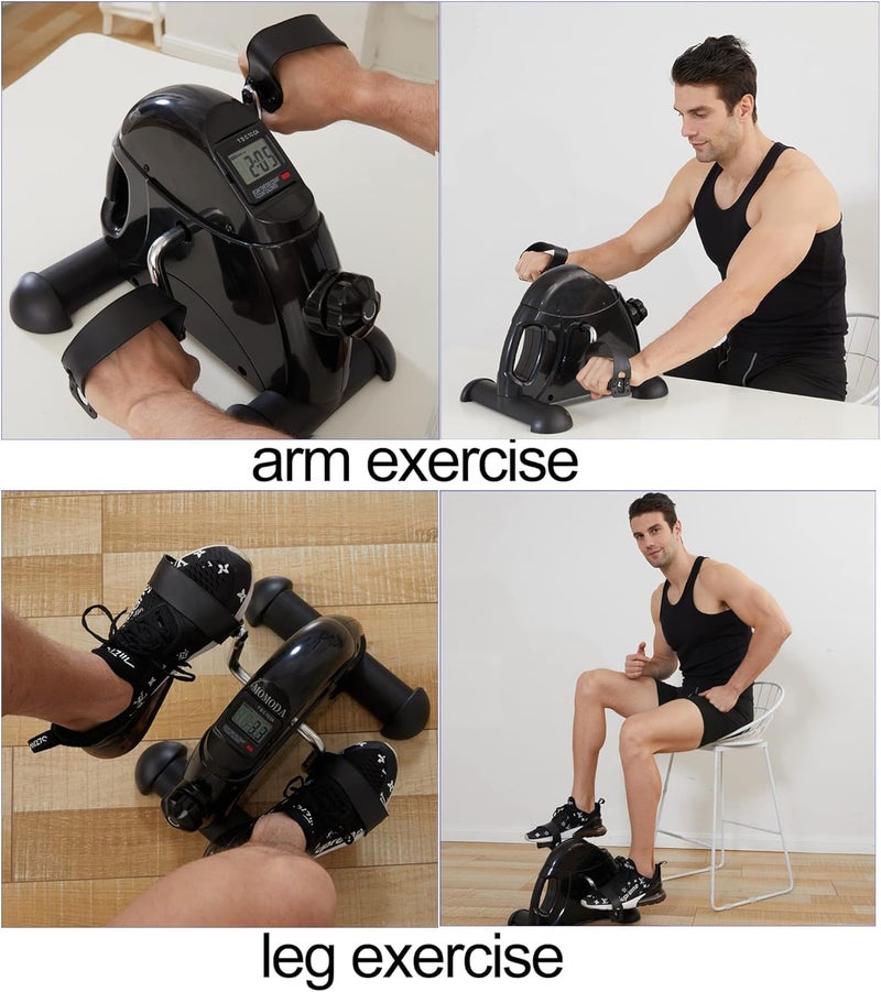 LEWANJA Pedal Exerciser Under Desk Bike Mini Exercise Bike for Leg and Arm Cycling Exercise Portable Peddler with LCD Display - Image 2
