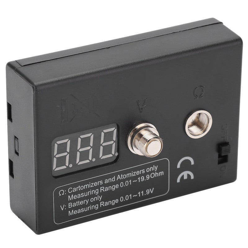 Resistance Tester 0.01-20Ω Durable ABS Material Atomizer Tester - Versatile Multi-Function Thread Tester for EGO 510 808D M7 M8 Threaded Devices - Image 1