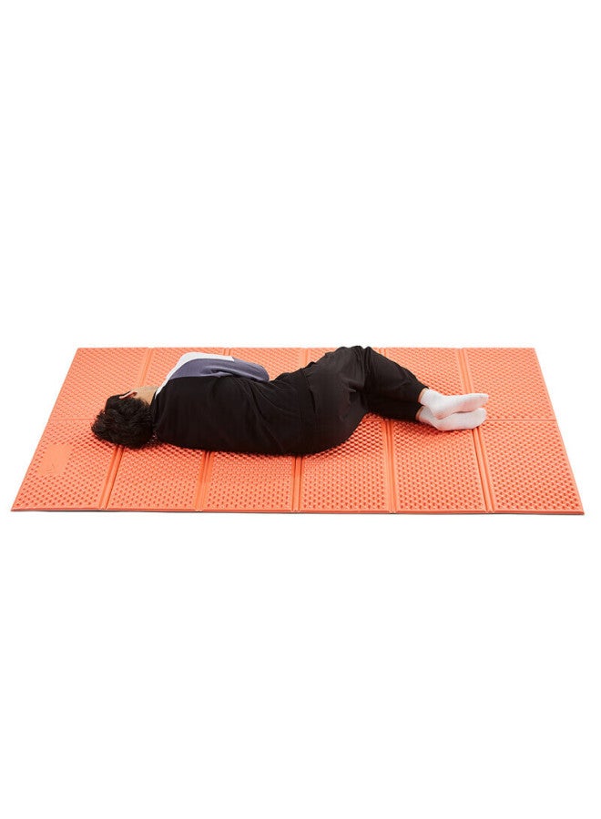 Mobigarden Egg Nest Mat, Outdoor Camping Ground Mat, Portable Sleeping Pad, Double-sized Moisture-proof Mat, Nx20663007, Vibrant Orange - Image 1
