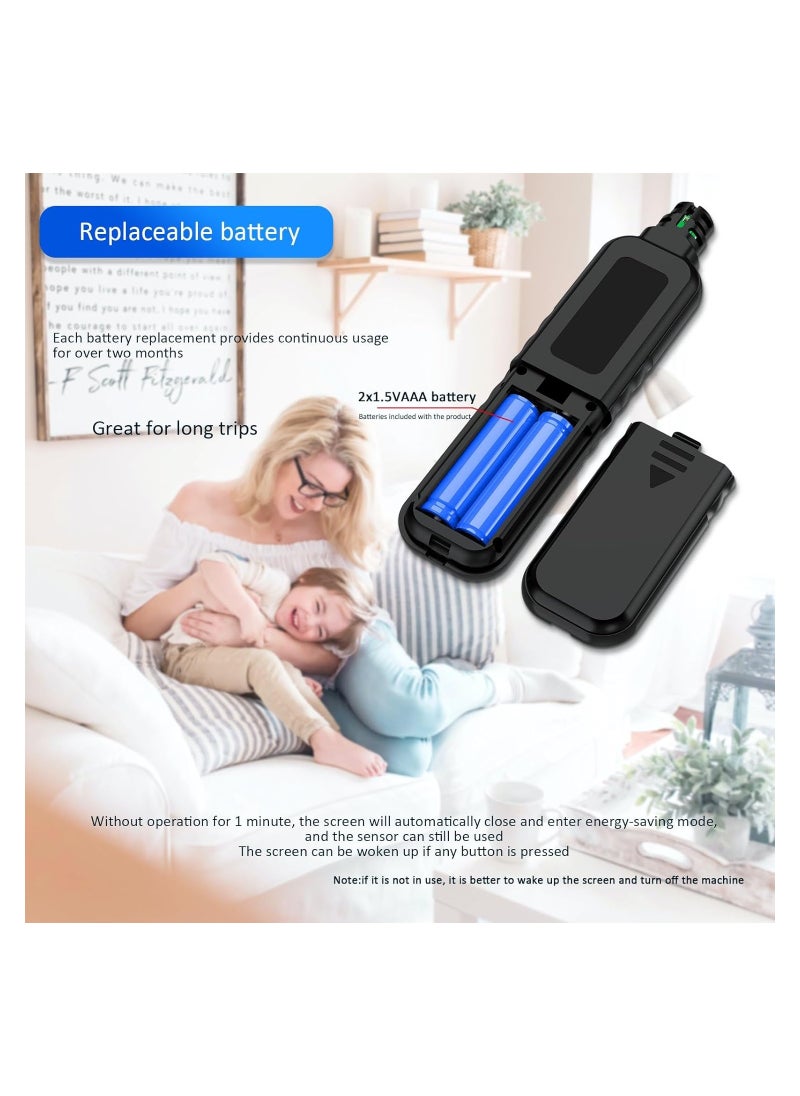 Generic - Portable Carbon Monoxide Detector - Mini Travel CO Alarm with 0-1000 PPM Detection Range, Professional-Grade CO Monitor for Home and Travel Air Quality Safety. - Image 1