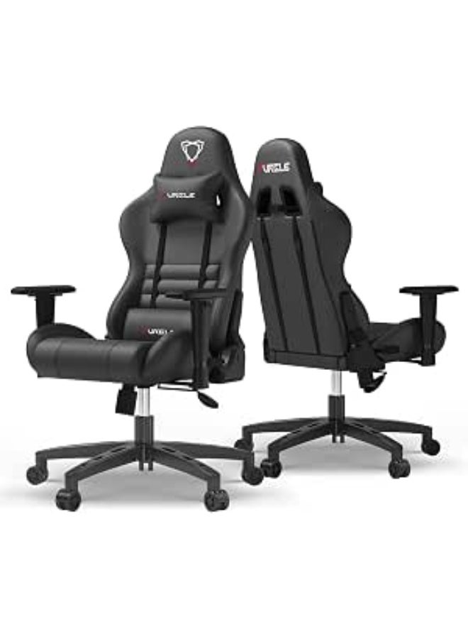 Riad Group Vergil Pro Gaming Chair with 4D Armrests, 15° Tilt & Steel Frame – Midnight Black - Image 2