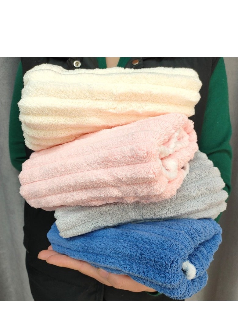 Generic Adult towels made of pure cotton, organic cotton, heavyweight, high water absorption, quick drying, soft plush, suitable for daily household face washing towels 35 * 75cm  - Image 2