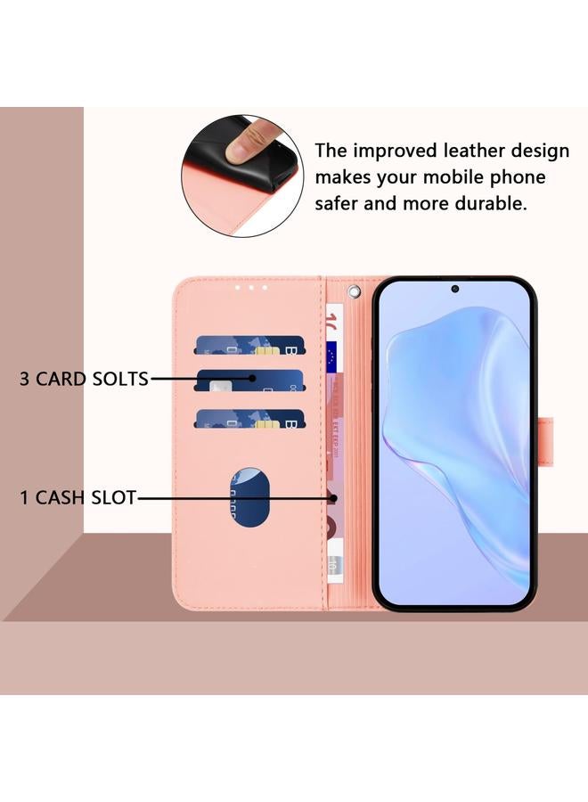 erorex Case For vivo V50 Lite 5G Skin Feel Solid Color Leather Phone Case with Lanyard - Image 4