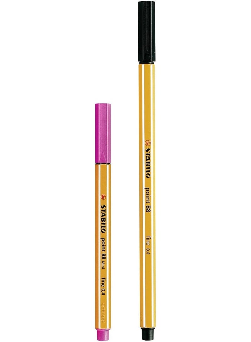 Stabilo Fineliner Pen - point 88 Mini Wallet of 8 Assorted Colours - Image 5