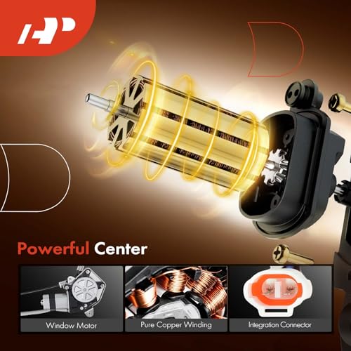 A-Premium Electric Power Window Regulator with Motor Compatible with Chevy Tracker Suzuki Vitara Grand Vitara 1999-2004 Front Right Passenger Side - Image 4