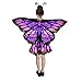 Jackcell Butterfly Wings Costumes for Girls Double Sided Butterfly Cape Halloween Costume with Fairy Skirt for kids Fairy Wings Dress Up Cosplay Party Festival Set Purple - Image 4