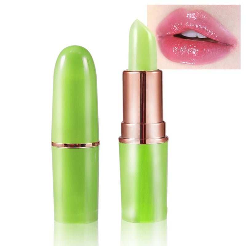 BINGBRUSH BINGBRUSH Aloe vera Color Changing LipstickMoisturizer Long Lasting Lip Care Magic Lip GlossMakeup Lipstick Set 1pc 10Avocado A1pc