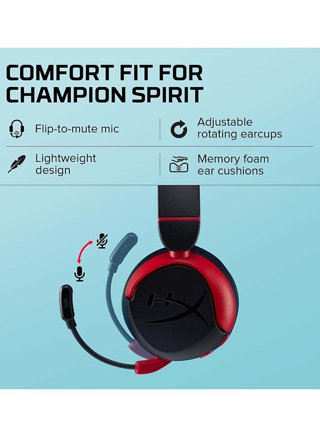 HyperX Cloud Mini, Wireless Gaming Headset, Microphone, Immersive Audio, Comfortable And Lightweight, BT 5.3, 25 Hours Battery Life, Volume Level Below 85 dB, For Ages 8-12 - Black | 7G8F1AA - Image 5
