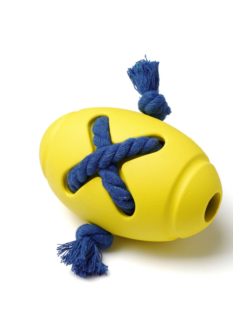 GULFLINK Non Toxic Natural Rubber Squeaky Toy For  Dogs Yellow - Image 2