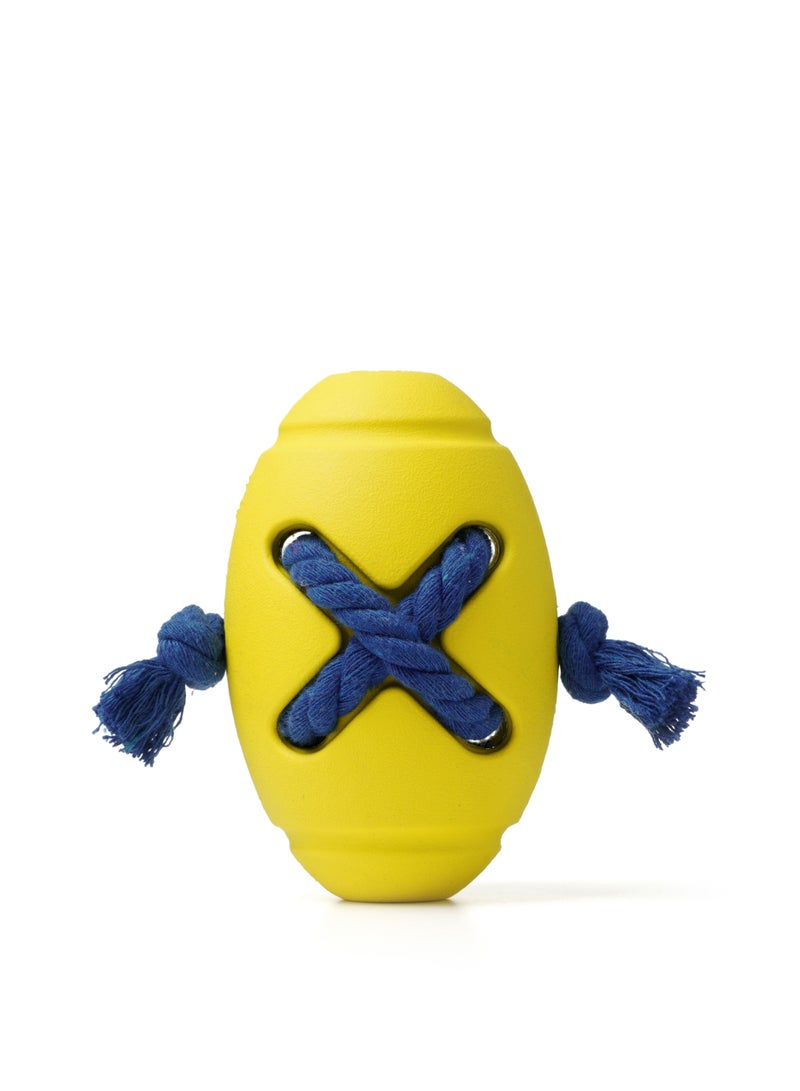 GULFLINK Non Toxic Natural Rubber Squeaky Toy For  Dogs Yellow - Image 1