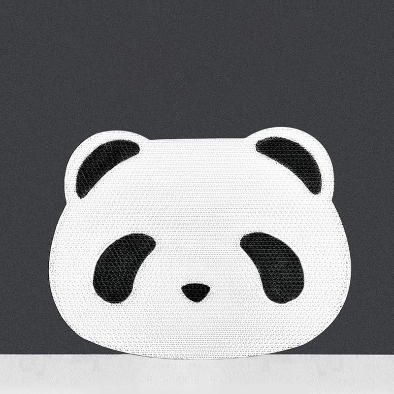Panda Shape Wall Mounted Cat Scratching Board, Corrugated Paper Scratch Pad for Kittens, Space Saving Interactive Cat Scratcher with Adorable Design for Home Use - Image 4