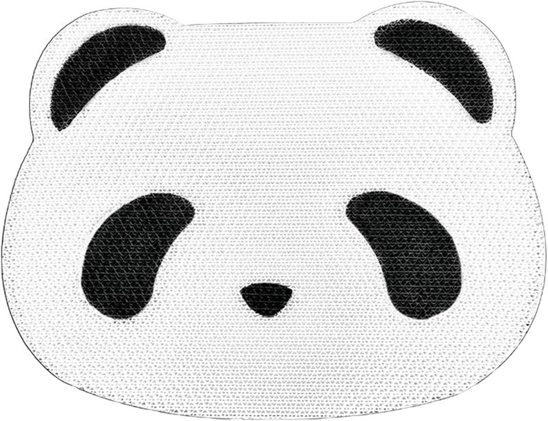 Panda Shape Wall Mounted Cat Scratching Board, Corrugated Paper Scratch Pad for Kittens, Space Saving Interactive Cat Scratcher with Adorable Design for Home Use - Image 1