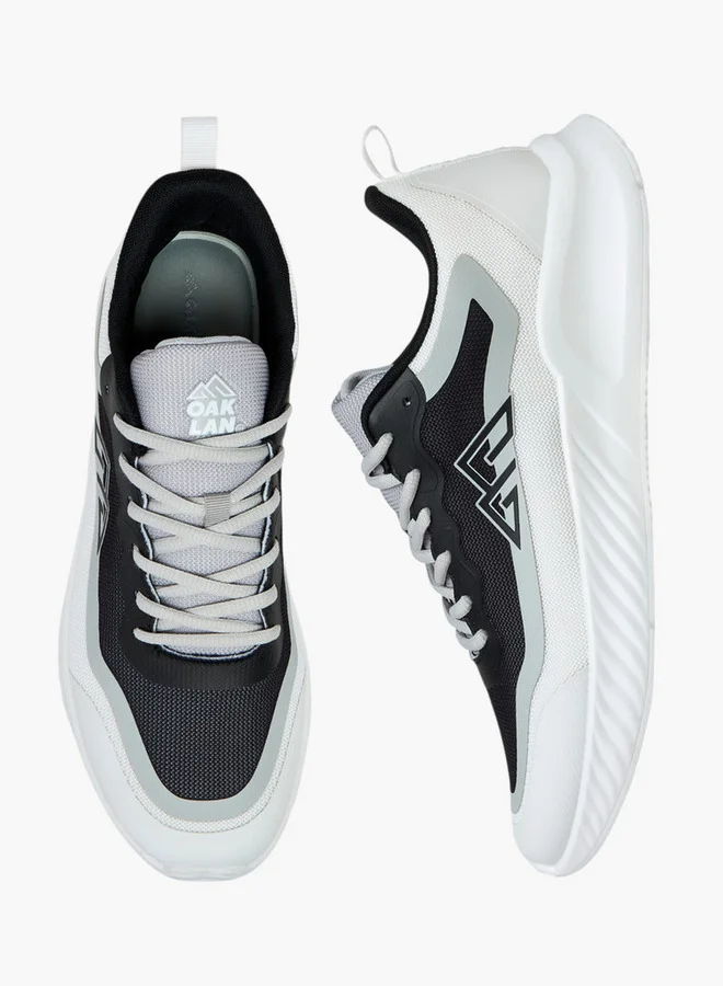 Oaklan by Shoexpress Panelled Lace-Up Sports Shoes