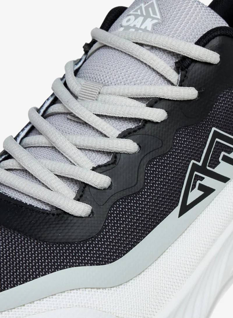 Oaklan by Shoexpress Panelled Lace-Up Sports Shoes With Pull Tab