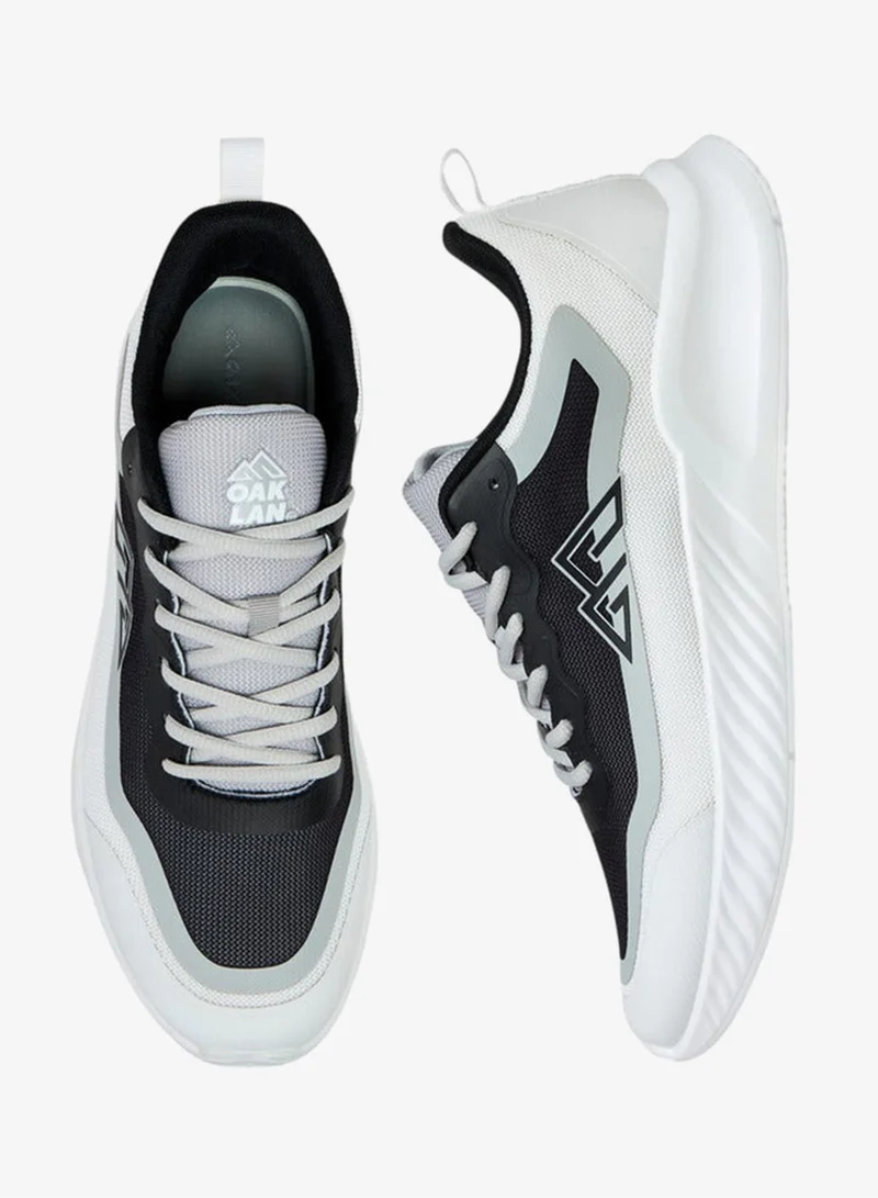 Oaklan by Shoexpress Panelled Lace-Up Sports Shoes With Pull Tab