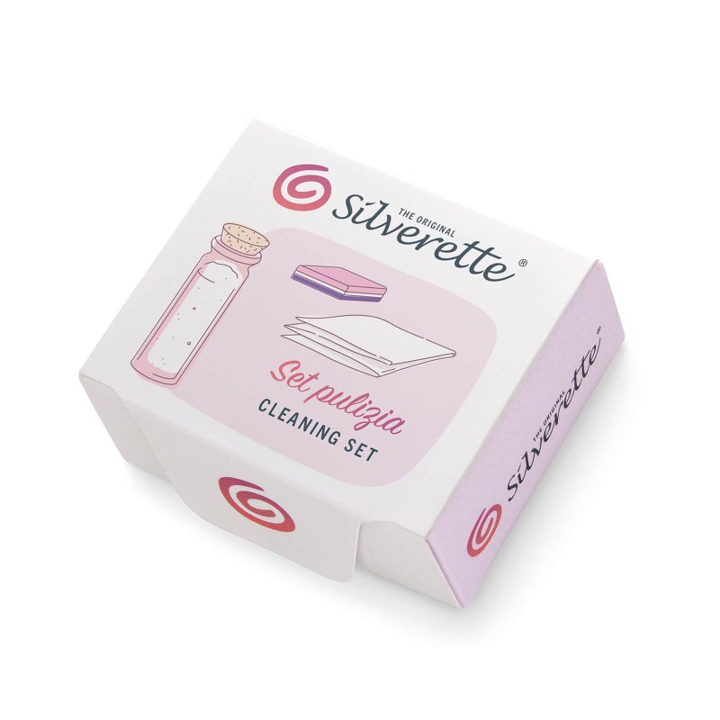 Silverette مجموعة تنظيف أكواب سيلفريت للرضاعة - أكواب آمنة، تزيل البقع، تستعيد اللمعان - مصنوعة في إيطاليا - آمنة للأطفال وسهلة الاستخدام - Image 1