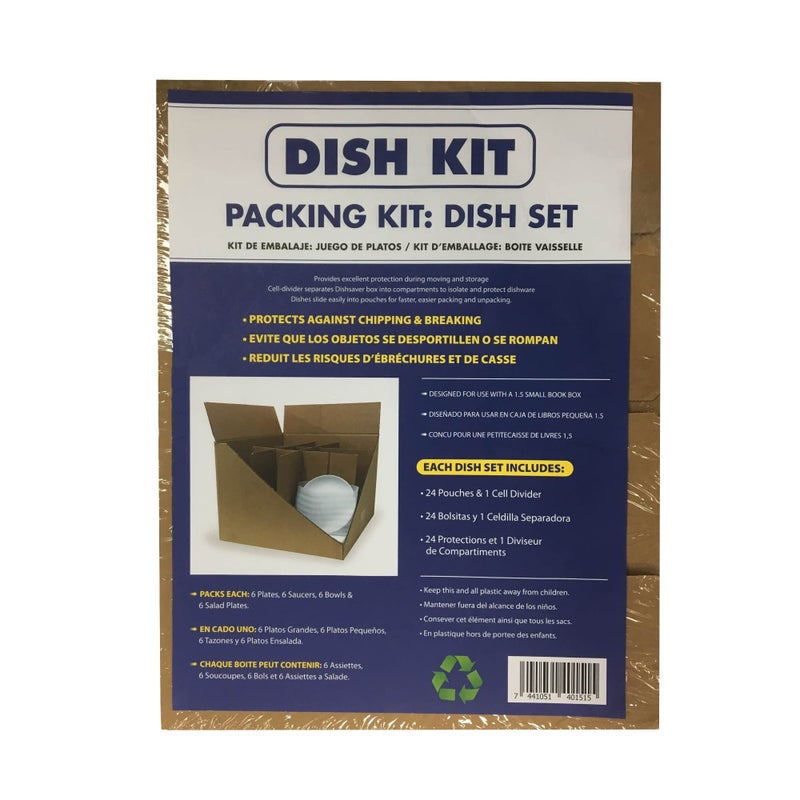 Uboxes Dish Cell Divider kit Box compartments Foam Pouches DISHSAVOR024