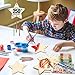 Fennoral 9 Pack 4th of July Wind Chime Kit for Kids Make Your Own Star Wind Chime for Girls Boys DIY Coloring Craft for 250th Anniversary USA Independence Day Ornaments 4th of July Party Art Activity - Image 3