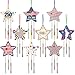 Fennoral 9 Pack 4th of July Wind Chime Kit for Kids Make Your Own Star Wind Chime for Girls Boys DIY Coloring Craft for 250th Anniversary USA Independence Day Ornaments 4th of July Party Art Activity - Image 2