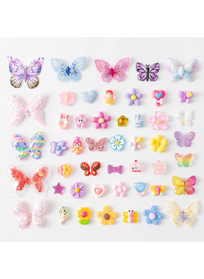 Capstro Glitter Bracelet Kit Butterfly Flower Edition – 8 DIY Bracelets with Butterfly Charms, Floral Pendants, Glitter Beads & Acrylic Decorations – Creative Arts & Crafts Gift for Girls Age 5+ - Image 5
