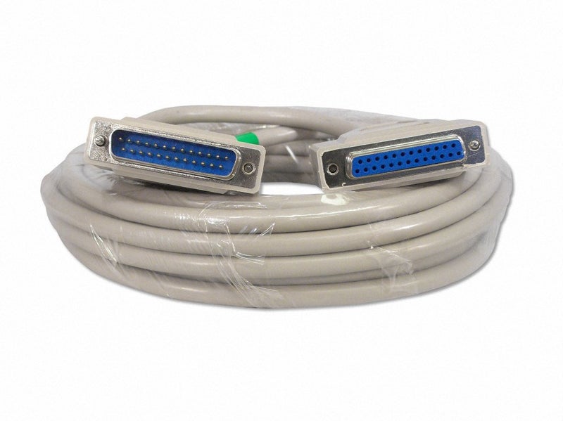 Your Cable Store 25 Foot DB25 25 Pin Serial Port Cable MaleFemale RS232