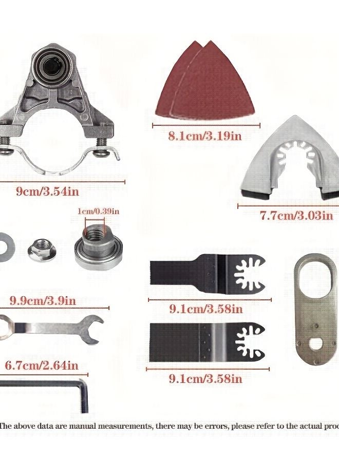 M10 Oscillating Tool Adapter Set Multi Functional Kit For Woodworking And Polishing - Image 1