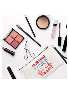 PRINTSHOP4ME Nurse Appreciation Gift - Cosmetic Bag - Multi Purpose Full Zipper Pouch with Funny Designs Print - Nursing Supplies and Practitioner Gifts - Survival kit (Design 6)  - Image 4