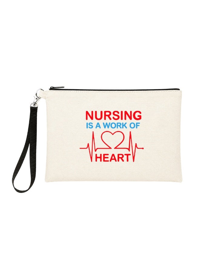 PRINTSHOP4ME Nurse Appreciation Gift - Cosmetic Bag - Multi Purpose Full Zipper Pouch with Funny Designs Print - Nursing Supplies and Practitioner Gifts - Survival kit (Design 6) - Image 1