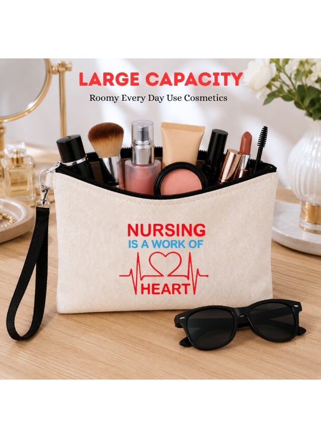 PRINTSHOP4ME Nurse Appreciation Gift - Cosmetic Bag - Multi Purpose Full Zipper Pouch with Funny Designs Print - Nursing Supplies and Practitioner Gifts - Survival kit (Design 6) - Image 5