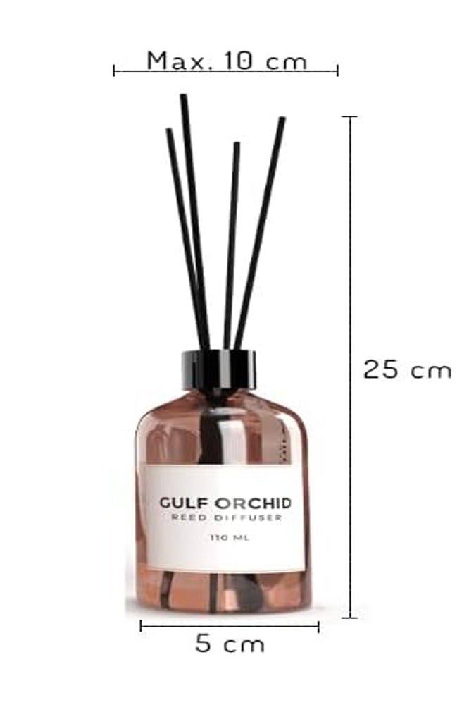 Gulf Orchid Air freshener with wooden sticks. Latte coffee scent, 110 ml - Image 2
