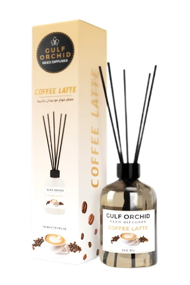 Gulf Orchid Air freshener with wooden sticks. Latte coffee scent, 110 ml - Image 1