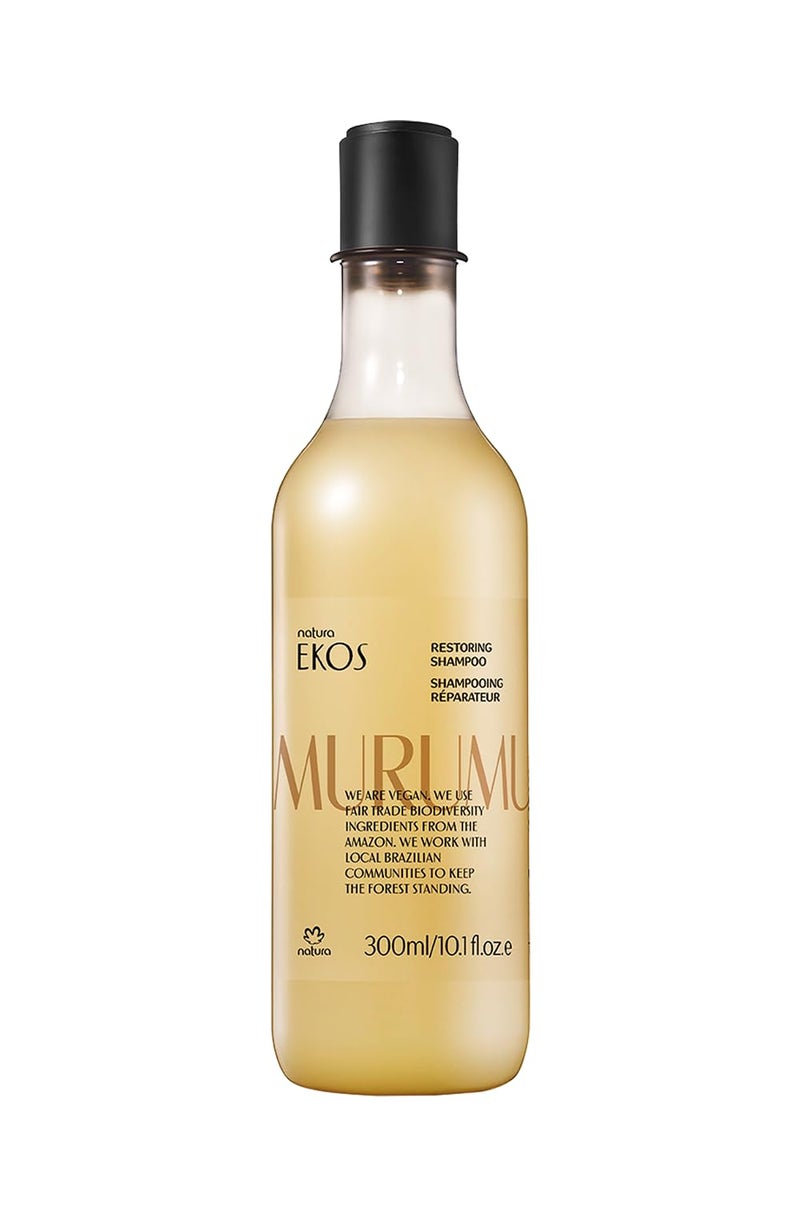 natura - Ekos Murumuru Restoring Shampoo - Anti-Damage - Gently Cleanse & Moisturize Hair - Combat Dryness - Vegan Hair Care - Brazilian Beauty Secrets - Personal & Self Care - 10.1 fl oz (300ml)