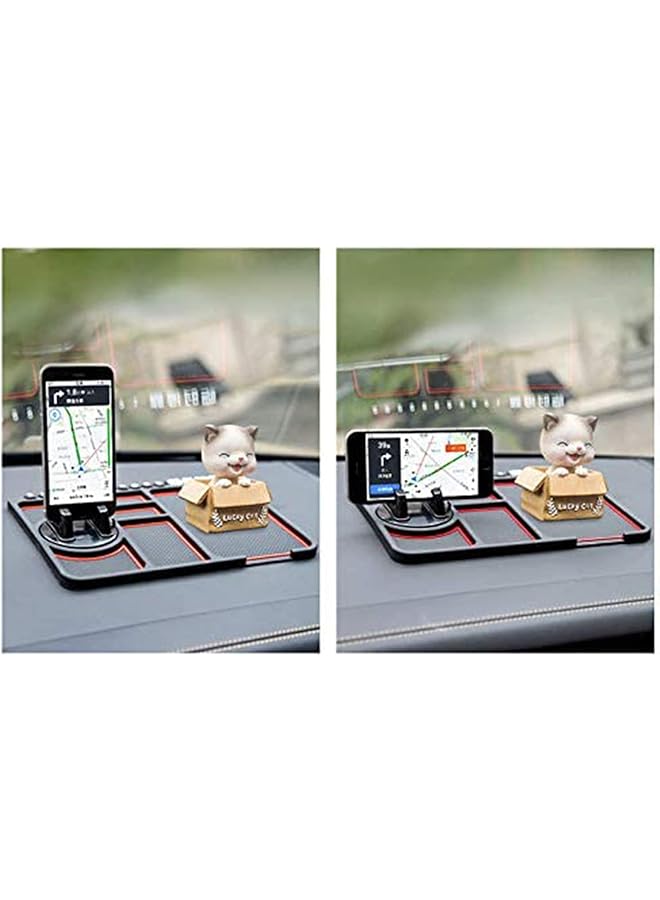 KASTWAVE Multipurpose Anti-Slip Mat For Car Dashboard Silicone Mobile Phone Holder Multifunction Instrument Panel Storage Pad - Image 2