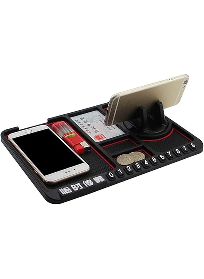 KASTWAVE Multipurpose Anti-Slip Mat For Car Dashboard Silicone Mobile Phone Holder Multifunction Instrument Panel Storage Pad - Image 1