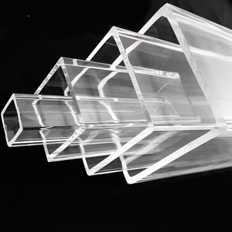 2pcs 240mm Transparent Acrylic Square Tube - Customizable PMMA Hollow Duct for Crafts and Projects(120x120x4mm) - Image 2