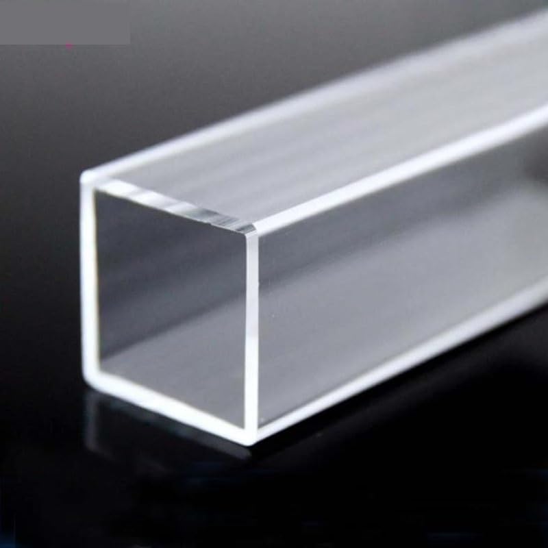 2pcs 240mm Transparent Acrylic Square Tube - Customizable PMMA Hollow Duct for Crafts and Projects(120x120x4mm) - Image 4
