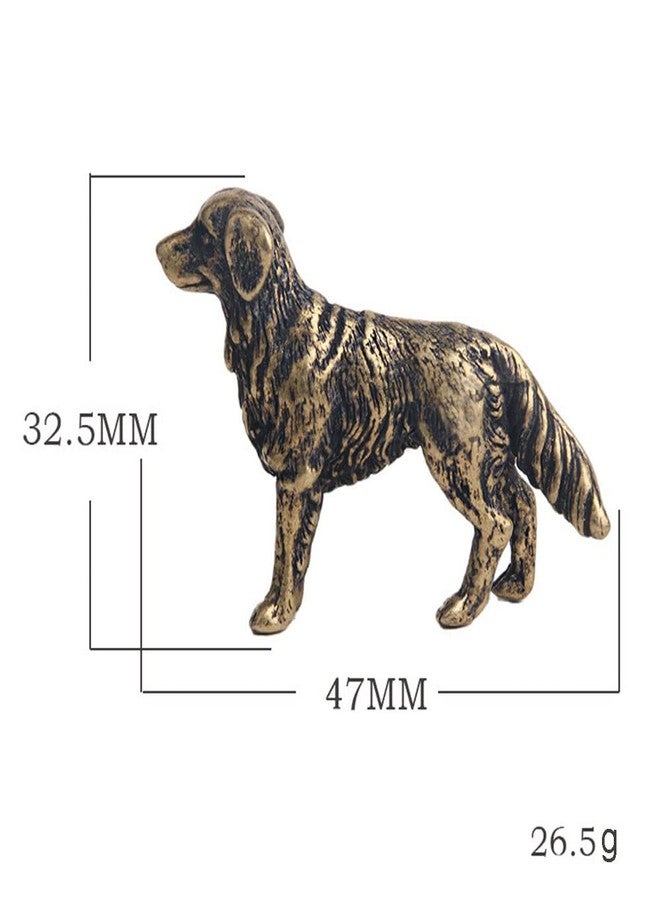 TEAMWILL تمثال صغير من النحاس الأصفر من TEAMWILL، زينة على شكل حيوان، قطعة واحدة (كلب (قطعة واحدة)) - Image 2