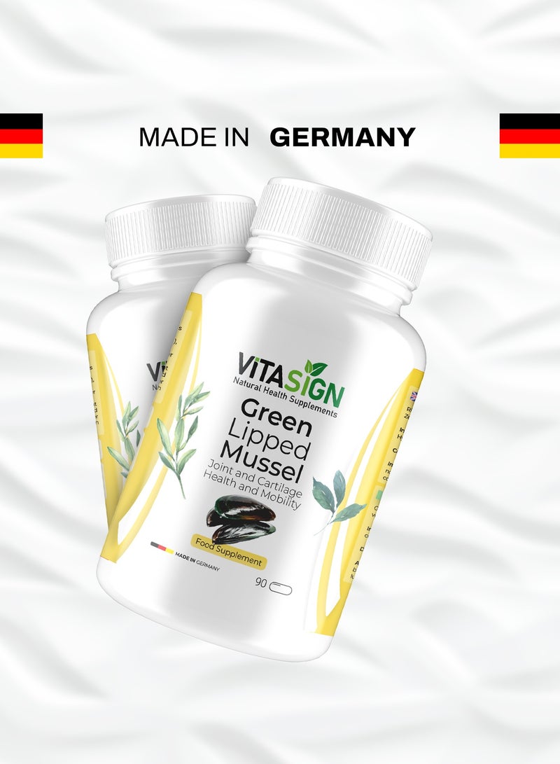 VITASIGN Premium Green Lipped Mussel 500mg, 90 Vegan Capsules – Joint, Cartilage & Mobility Support - Image 3