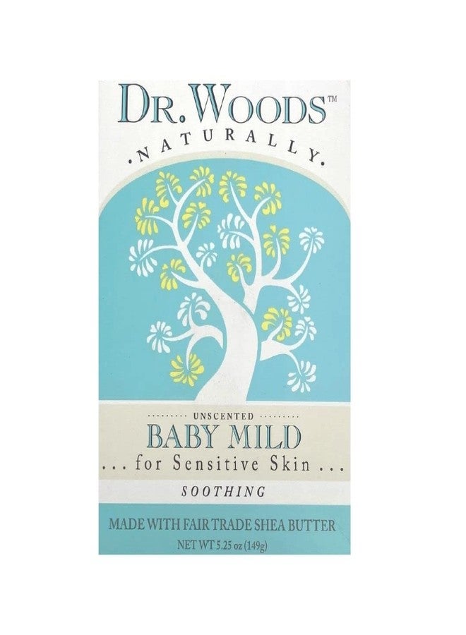 Dr. Woods Unscented Baby Mild Bar Soap with Organic Shea Butter for Sensitive Skin, 5.25 Ounce (Pack of 1) - Image 1