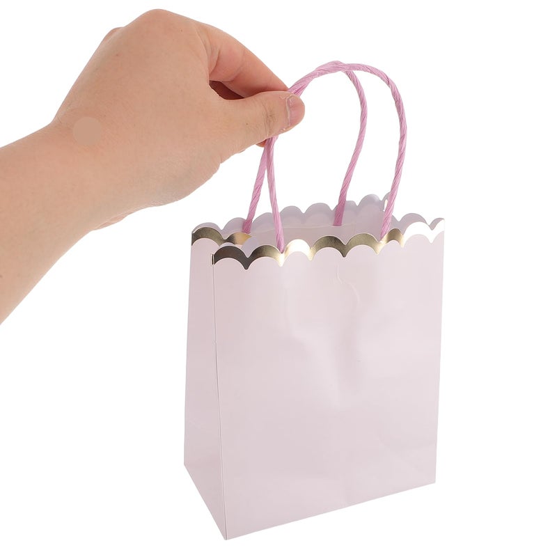 Macaron Color Paper Gift Bags With Handle 10pcs Set For Party Favors Presents - Image 5