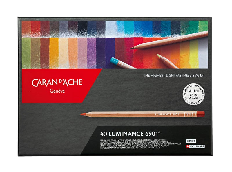 Caran D'ache Luminance Colored Pencil Set of 40 (6901.740) - Image 2