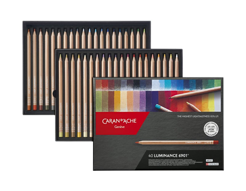 Caran D'ache Luminance Colored Pencil Set of 40 (6901.740) - Image 1